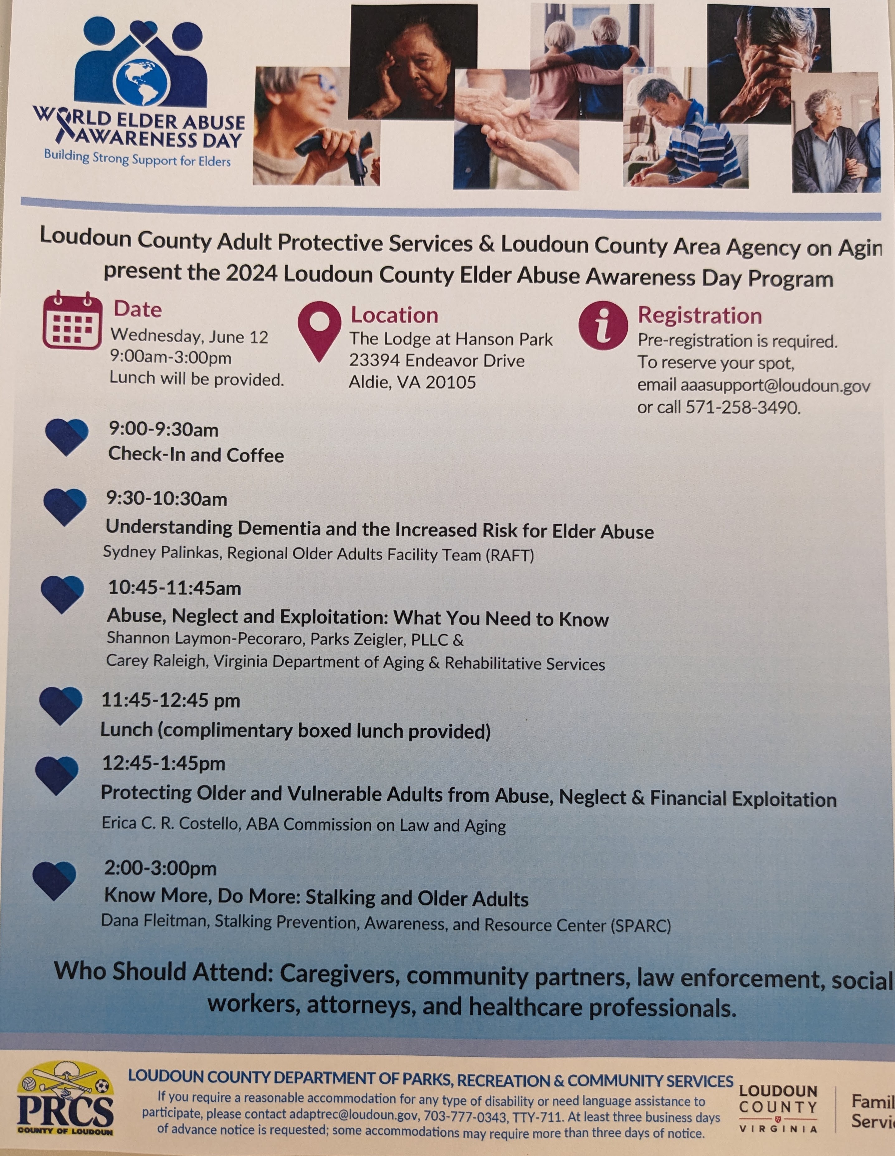 Loudoun County Elder Abuse Awareness Day Program 