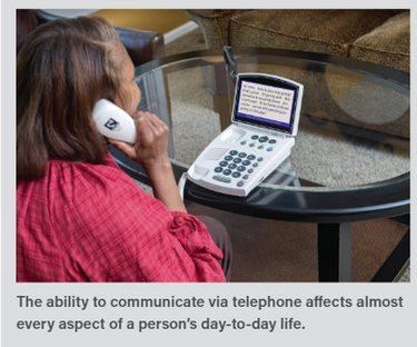 Strengthen Community Connections:  Captioned Telephone Service can help
