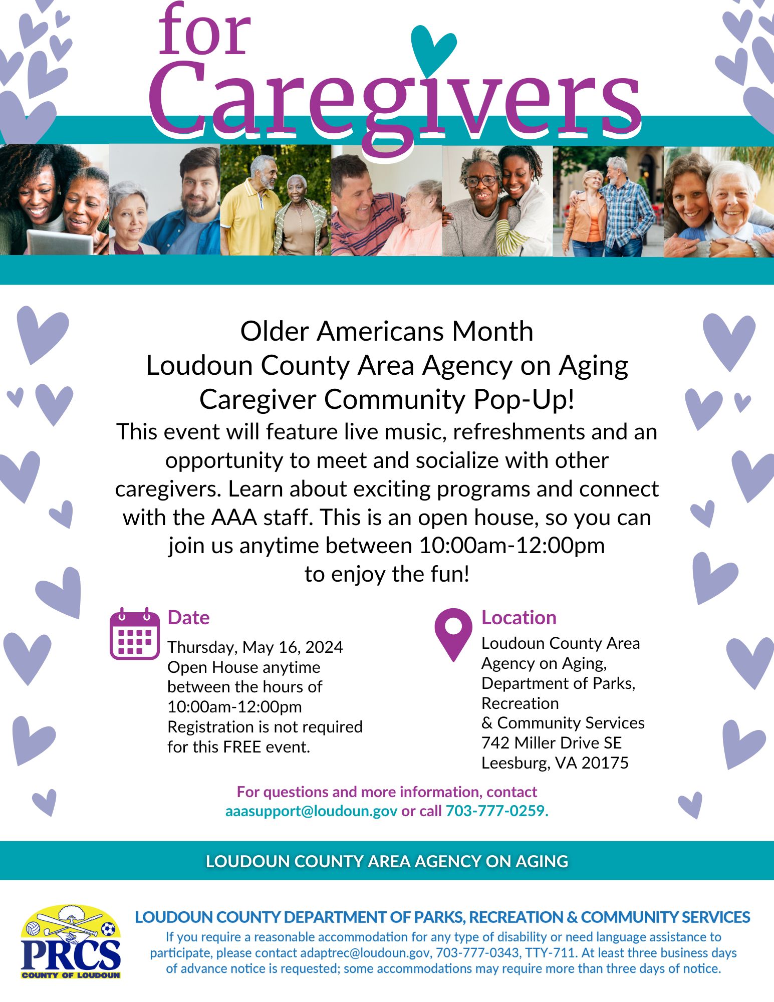 Loudoun County Area Agency on Aging Caregiver Community Pop-Up