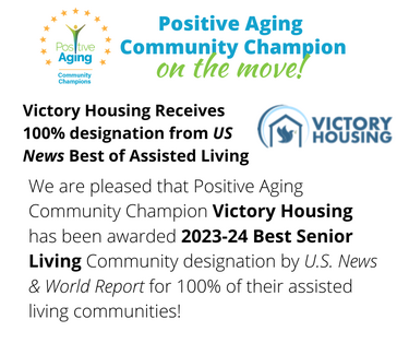 Victory Housing Receives 100% designation from US News Best of Assisted Living 2023 - 2024