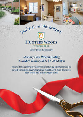 Memory Care Ribbon Cutting @ Hunters Woods at Trails Edge