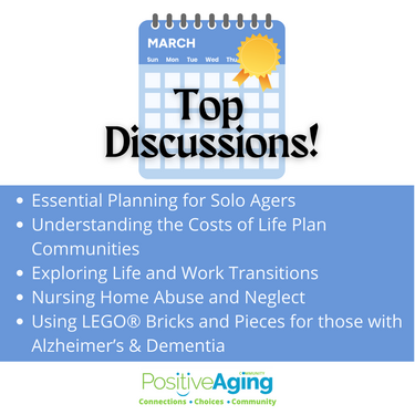 Top Positive Aging Discussions: March 2023