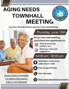 Aging Needs Town Hall Meeting - Alexandria VA