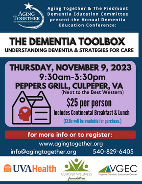 Dementia Education Conference: The Dementia Toolbox