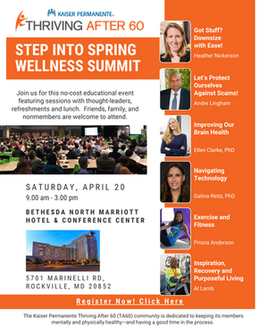 Step into Spring Wellness Summit: Kaiser Permanente Thriving After 60