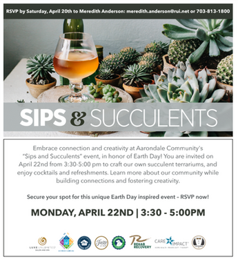 SIPS & SUCCULENTS at Aarondale