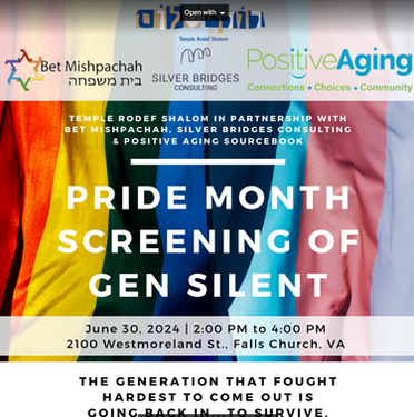 Pride Month Screening of Gen Silent: Documentary About LGBT+ seniors