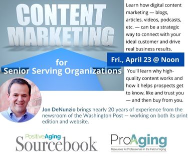 Content Marketing 101 for Senior Serving Organizations