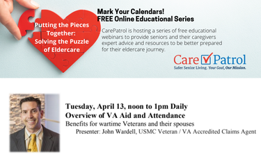 CarePatrol Education Series - Overview of  Veterans Aid and Attendance