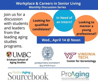 Workplace & Careers in Senior Living - Connect with Aging Studies Students and Programs