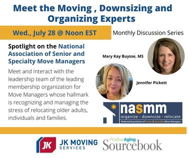 Meet the Moving , Downsizing and Organizing Experts - Spotlight on NASMM