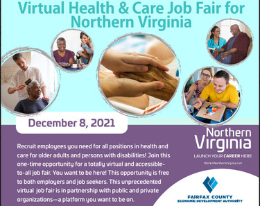 Virtual Health & Care Job Fair for Northern Virginia