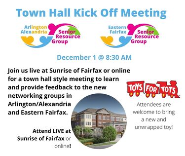 Town Hall Kick Off Meeting - Arlington/Alexandria + Eastern Fairfax Senior Resource Groups
