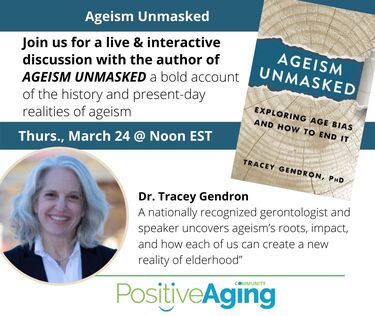 Live & interactive discussion with the author of AGEISM UNMASKED