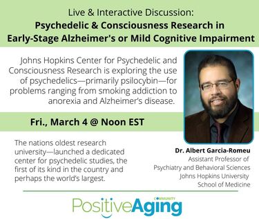 Psychedelic & Consciousness Research in Early-Stage Alzheimer's or Mild Cognitive Impairment
