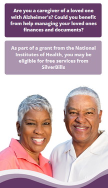 Recruiting caregivers to receive a free year of bill management services funded by a grant from the National Institutes of Health