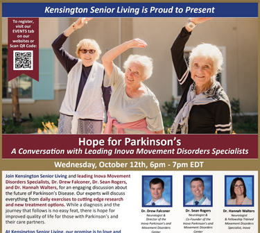 Hope for Parkinson’s  A Conversation with Leading Inova Movement Disorders Specialists