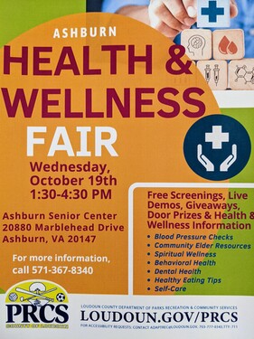 Ashburn Health and Wellness Fair: Ashburn Senior Center