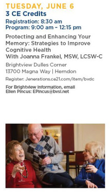 Protecting Memory and Cognition: Simple Steps Everyone Can Take - CE Event
